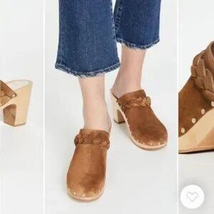 Loeffler Randall Brown Suede Mules